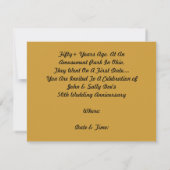 Retro Evening Rocket Shiket Riding Couple Uitnodig Kaart (Achterkant)