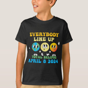 Retro Everybody Line Up Totale Zonsverduistering 2 T-shirt