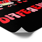 Retro Everyone Communicates Differently Autism Val Poster (Hoek)