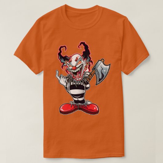 Retro Evil Clown 1 T-shirt (Design voorkant)