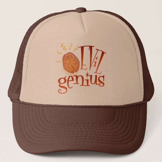 Retro Evil Genius Trucker Pet (Voorkant)