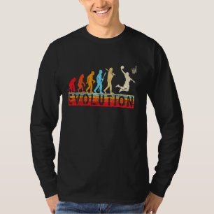 Retro Evolutie Basketball spelers Basketball Fans T-shirt