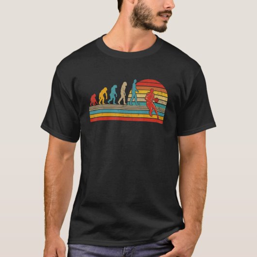  Retro Evolution Basketbalspeler Fan T-shirt (Voorkant)
