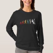 Retro Evolution Harp Player Harpist Classi T-shirt (Voorkant)