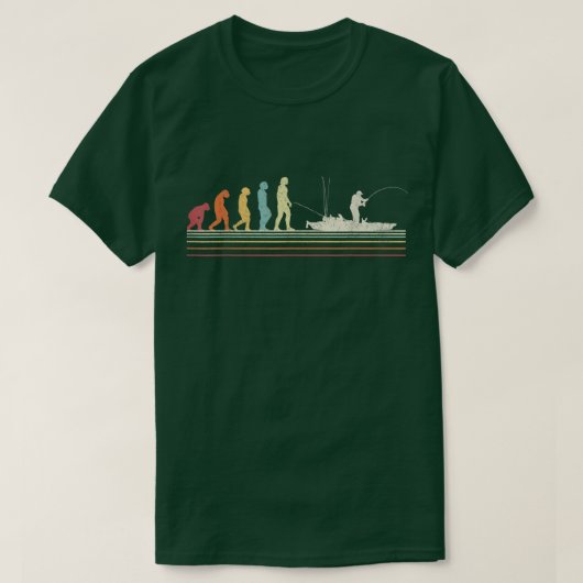 Retro Evolution Kayak Vist Kayaking 2143 T-shirt (Design voorkant)