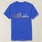 Retro Evolution Kayak Vist Kayaking  214 T-shirt (Design voorkant)