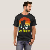 Retro Ew People Funny Bigfoot Sasquatch T-shirt (Voorkant volledig)