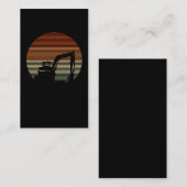 Retro Excavator Boys Toddler Construction Visitekaartje (Voorkant / Achterkant)