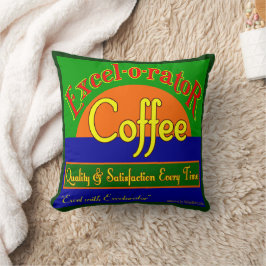Retro Excelorator Funny Coffee Art Pillow Kussen