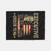 Retro Executive Order 11246 47e President Donald Fleece Deken (Voorkant (Horizontaal))