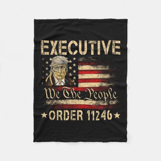 Retro Executive Order 11246 47e President Donald Fleece Deken (Voorkant)