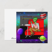 Retro Extraterrestrial uit de jaren zeventig in Di (Voorkant / Achterkant)