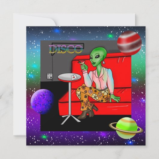 Retro Extraterrestrial uit de jaren zeventig in Di (Voorkant)