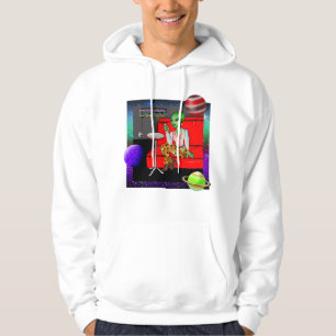 Retro Extraterrestrial uit de jaren zeventig in Di Hoodie