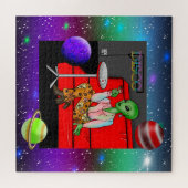 Retro Extraterrestrial uit de jaren zeventig in Di Legpuzzel (Horizontaal)