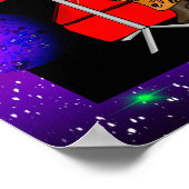 Retro Extraterrestrial uit de jaren zeventig in Di Poster (Hoek)