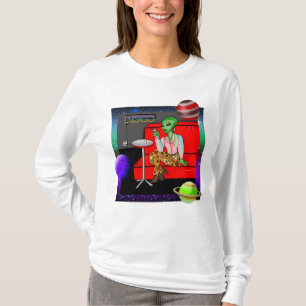 Retro Extraterrestrial uit de jaren zeventig in Di T-shirt