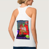 Retro Extraterrestrial uit de jaren zeventig in Di Tanktop (Achterkant)