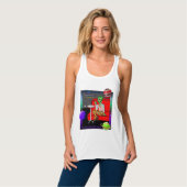 Retro Extraterrestrial uit de jaren zeventig in Di Tanktop (Volledige Voorkant)