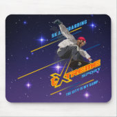 Retro Extreme Sport Skateboarder | Muismat (Voorkant)