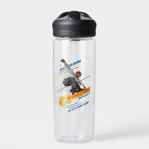 Retro Extreme Sport Skateboarder Waterfles