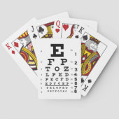 Retro Eye Grafiek Oftalmologie Optometrie Pop Art Pokerkaarten (Achterkant)