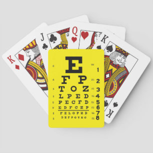Retro Eye Grafiek Oftalmologie Optometrie Pop Art Pokerkaarten