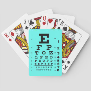 Retro Eye Grafiek Oftalmologie Optometrie Pop Art Pokerkaarten