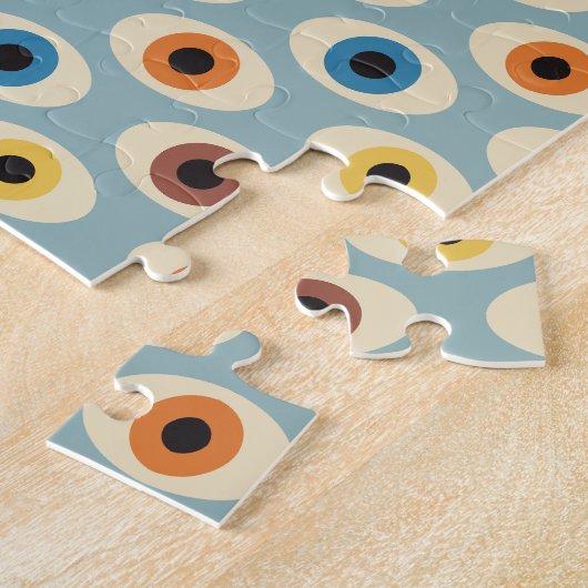 Retro Eye Patroon Legpuzzel (Zijkant)