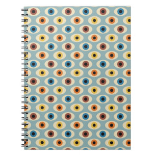 Retro Eye Patroon Notitieboek