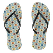 Retro Eye Patroon Teenslippers (Voetbed)