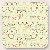 Retro Eyeglass Hipster Onderzetter (Voorkant)