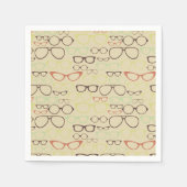 Retro Eyeglass Hipster Servet (Voorkant)
