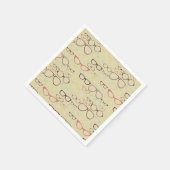 Retro Eyeglass Hipster Servet (Hoek)