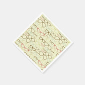 Retro Eyeglass Hipster Servetten (Hoek)