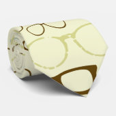 Retro Eyeglass Hipster Stropdas (Opgerold)