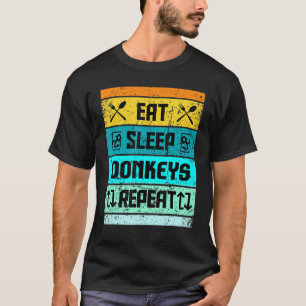 Retro Ezel Grappig Voor Mannen Vrouwen Kinder T-shirt