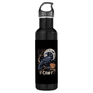 Retro F-Caw-F Bird Crow Funny Crow Bird Cawing Gru Waterfles