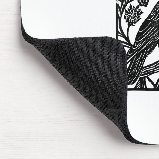 Retro F Caw F Crow Funny Saying Meme Design Muismat (Hoek)