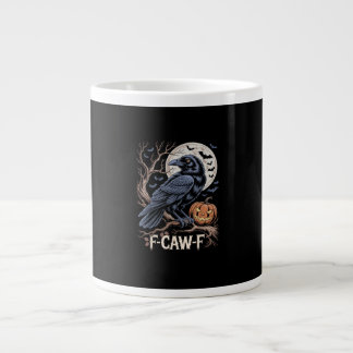 Retro F-Caw-F Vogel Kraai Grappige Kraai Vogel Kri Grote Koffiekop