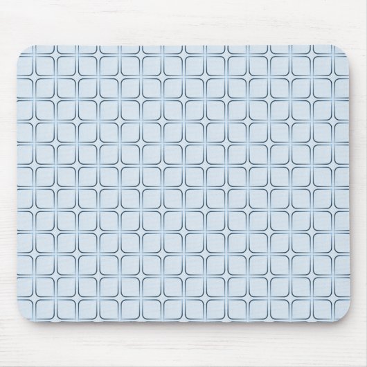 Retro Fab Mousepad, blauw Muismat (Voorkant)