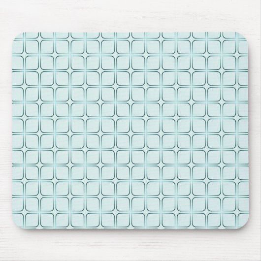 Retro Fab Mousepad, Blauwgroen Muismat (Voorkant)