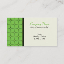 Retro Fab-Visitekaartje, helder groen Visitekaartje