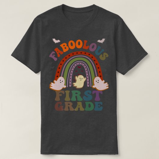 Retro FABOOLOUS 1ST GRADE TEACHER Costume This Is T-shirt (Design voorkant)