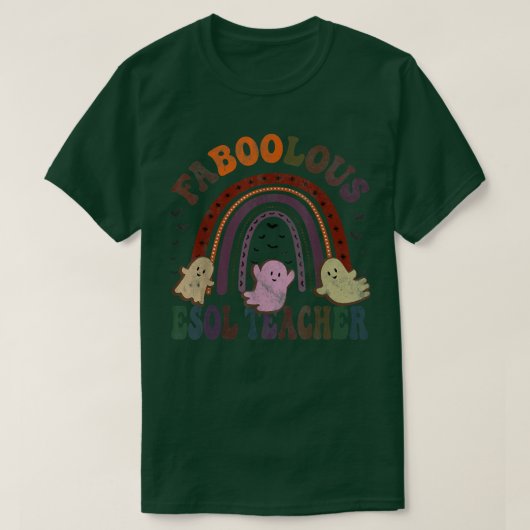 Retro FABOOLOUS ESOL TEACHER Costume This Is My Sc T-shirt (Design voorkant)
