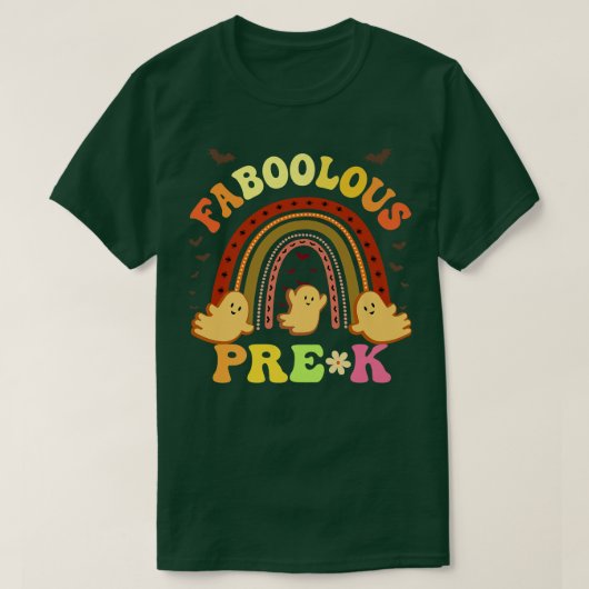Retro FABOOLOUS PREK TEACHER Costuum Dit is mijn S T-shirt (Design voorkant)