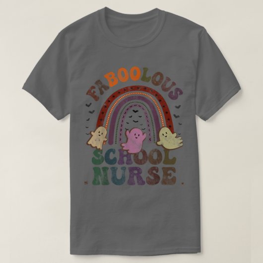 Retro FABOOLOUS SCHOOL NURSE Costuum Dit is mijn S T-shirt (Design voorkant)