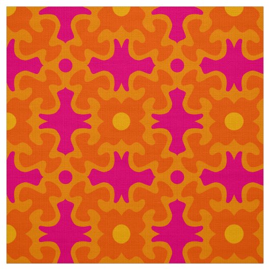 Retro Fabric-patroon Stof (Swatch)