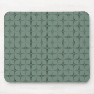Retro Fabulous Mousepad, Donkere Sage Muismat