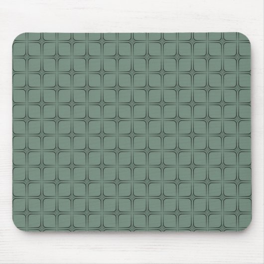 Retro Fabulous Mousepad, Donkere Sage Muismat (Voorkant)